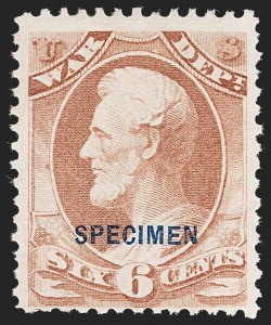 Sale 1234, Lot 461, Official Special Printings (State, Treasury, War)