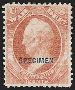 Sale 1234, Lot 466, Official Special Printings (State, Treasury, War)