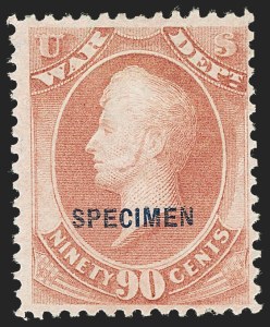 Sale 1234, Lot 468, Official Special Printings (State, Treasury, War)