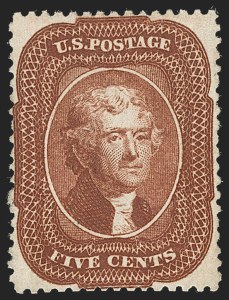 Sale 1234, Lot 49, 1857-60 Issue (Scott 18-39)