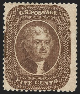 Sale 1234, Lot 52, 1857-60 Issue (Scott 18-39)