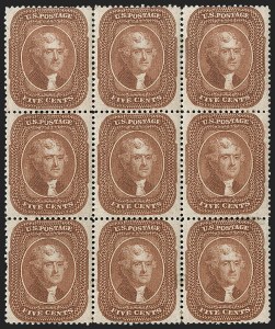 Sale 1234, Lot 53, 1857-60 Issue (Scott 18-39)