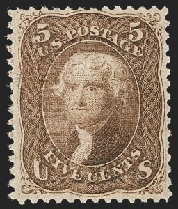 Sale 1235, Lot 1072, 1867-68 Grilled Issue (Scott 79-101)