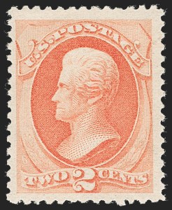 Sale 1235, Lot 1145, 1879 American Bank Note Co. Issue (Scott 182-191), 2c Vermilion (183) Sale 1235, Lot 1145, 1879 American Bank Note Co. Issue (Scott 182-191)