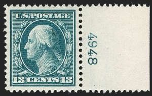Sale Number 1235, Lot Number 1273, 1908-10 Washington-Franklin Issues including Bluish Paper (Scott 331-366)