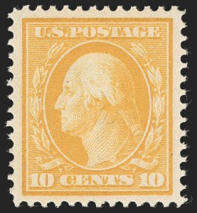 Sale 1235, Lot 1295, 1909-12 Issues, Panama-Pacific Issue (Scott 367-404), 10c Yellow (381) Sale 1235, Lot 1295, 1909-12 Issues, Panama-Pacific Issue (Scott 367-404)