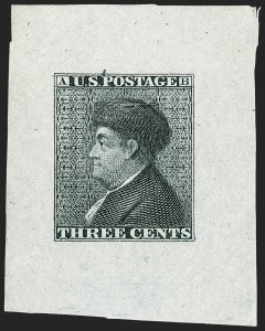 Sale 1240, Lot 1, Essays, Proofs and Specimens: 1845 thru 1869 Issues