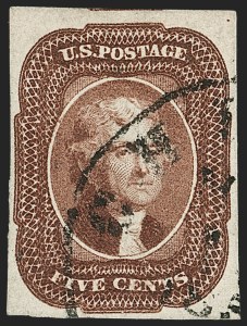 Sale Number 1240, Lot Number 159, 1851-56 Issue (Scott 5-17)
