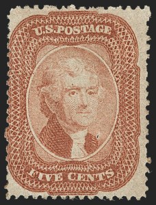Sale 1240, Lot 193, 1857-60 Issue and 1875 Reprint (Scott 18-47)