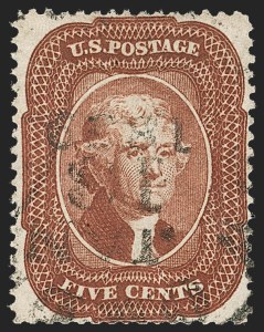 Sale 1240, Lot 195, 1857-60 Issue and 1875 Reprint (Scott 18-47)