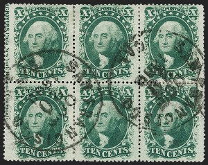 Sale 1240, Lot 200, 1857-60 Issue and 1875 Reprint (Scott 18-47)