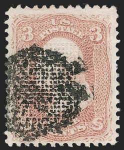 Sale 1240, Lot 224, 1867-68 Grilled Issue (Scott 79-101)