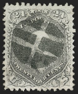 Sale 1240, Lot 245, 1867-68 Grilled Issue (Scott 79-101)