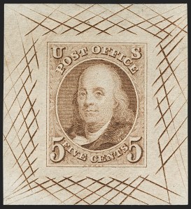 Sale 1240, Lot 4, Essays, Proofs and Specimens: 1845 thru 1869 Issues