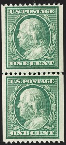 Sale 1240, Lot 413, 1908-10 Washington-Franklin Issues (Scott 331-356)
