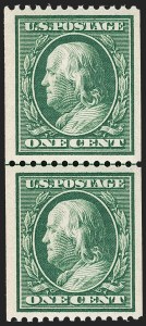 Sale 1240, Lot 436, 1910-13 Washington-Franklin Issue (Scott 374-396)