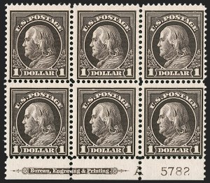 Sale 1240, Lot 442, 1912-15 Washington-Franklin Issue (Scott 405-461)