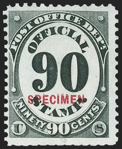 Sale 1240, Lot 605, Officials including Special Printings
