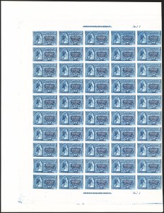 Sale 1240, Lot 88, Essays, Proofs and Specimens: Back-of-Book and Balances