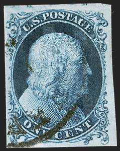 Sale 1242, Lot 105, One-Cent: Plate Four (Scott 6-8A)