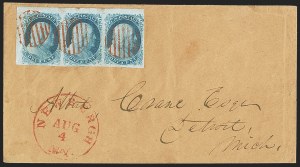 Sale 1242, Lot 11, One-Cent: Plate One Early (Scott 5-5A)