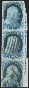 Sale 1242, Lot 119, One-Cent: Plate Four (Scott 6-8A)