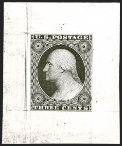 Sale 1242, Lot 131, Three-Cent: Essays and Proofs