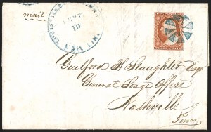 Sale 1242, Lot 153, Three-Cent: Orange Brown, Types I, II (Scott 10-10A)