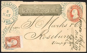 Sale 1242, Lot 180, Three-Cent: Dull Red and Shades, Types I, II (Scott 11-11A)