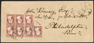 Sale 1242, Lot 191, Three-Cent: Covers and Fancy Cancels