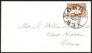 Sale 1242, Lot 198, Three-Cent: Covers and Fancy Cancels