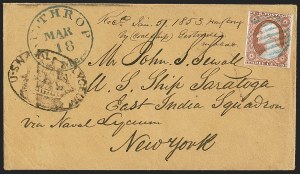 Sale 1242, Lot 202, Three-Cent: Covers and Fancy Cancels