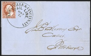 Sale 1242, Lot 207, Three-Cent: Railroads and Waterways