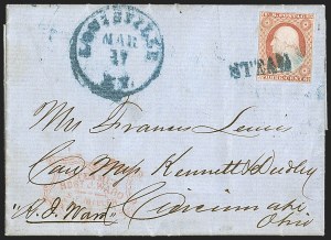 Sale 1242, Lot 209, Three-Cent: Railroads and Waterways