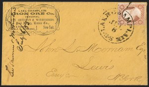 Sale 1242, Lot 216, Three-Cent: Railroads and Waterways