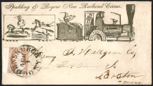 Sale 1242, Lot 223, Three-Cent: Illustrated Designs