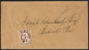 Sale 1242, Lot 256, Three-Cent: Territorial and Western