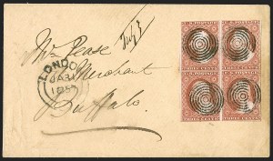 Sale 1242, Lot 260, Three-Cent: Uses from Canada