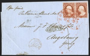 Sale 1242, Lot 263, Three-Cent: Foreign Mails