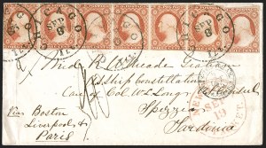Sale 1242, Lot 267, Three-Cent: Foreign Mails