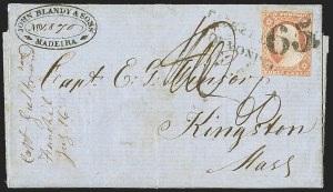 Sale 1242, Lot 271, Three-Cent: Foreign Mails