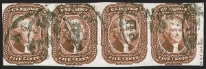 Sale 1242, Lot 278, Five-Cent: Off-Cover (Scott 12)