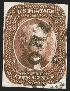 Sale 1242, Lot 290, Five-Cent: Off-Cover (Scott 12)