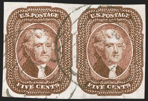 Sale 1242, Lot 291, Five-Cent: Off-Cover (Scott 12)