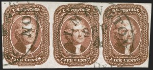 Sale 1242, Lot 296, Five-Cent: Off-Cover (Scott 12)