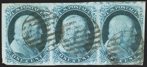 Sale 1242, Lot 31, One-Cent: Plate One Early, cont. (Scott 7-8A)