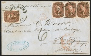 Sale 1242, Lot 310, Five-Cent: Foreign Mails (Scott 12)