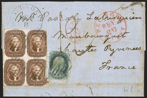 Sale 1242, Lot 311, Five-Cent: Foreign Mails (Scott 12)