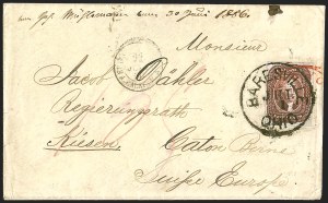 Sale 1242, Lot 315, Five-Cent: Foreign Mails (Scott 12)