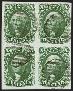 Sale 1242, Lot 351, Ten-Cent: Type II, Off-Cover (Scott 14)